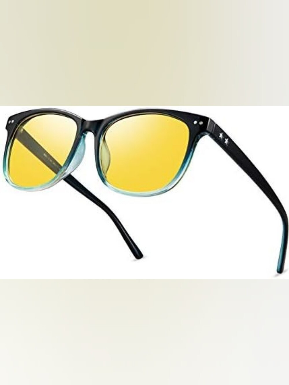 Bokewy Night Vision Driving Glasses, Night Polarized Anti-Glare Unisex Glasses